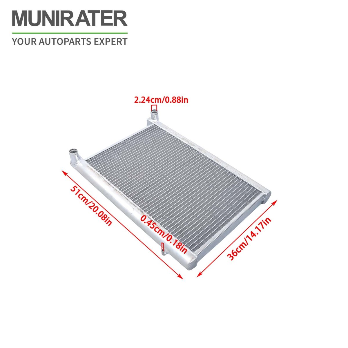 Aluminum Radiator Replacement For Rzr Xp 900 2011 2014 Part Number Chrome Finish Multi Channel Flat Tube Design