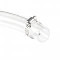 Uxcell Pvc Clear Vinyl Tubing 16mm 5 8 Id 20mm 25 32 Od 3 3ft Plastic Pipe Air Water Hose With Clamps