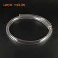 Uxcell Pvc Clear Vinyl Tubing 16mm 5 8 Id 20mm 25 32 Od 3 3ft Plastic Pipe Air Water Hose With Clamps