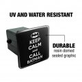 Batman Keep Calm And Call Tow Trailer Hitch Cover Plug Insert