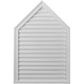 Ekena Millwork Gvpe24x30f 24-inch W X 30-inch H 1 3 4-inch P Peaked Gable Vent Louver Functional 