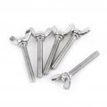 5pcsbag Wing Screw Ss304 Mechanical Fasteners Hand Tools For Displayautomotive Industry M6 40mm