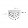 Uxcell 8pcs Inside Corner Bracket Gusset 40x40x30mm 3040 Angle Connectors For 3030 3060 Series Aluminum Extrusion Profile