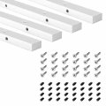Powertec 71519-p4 Miter Bar For Any Standard 3 4 X 8 Slot Crosscut Sled Table Saw Router Band 4 Pk 