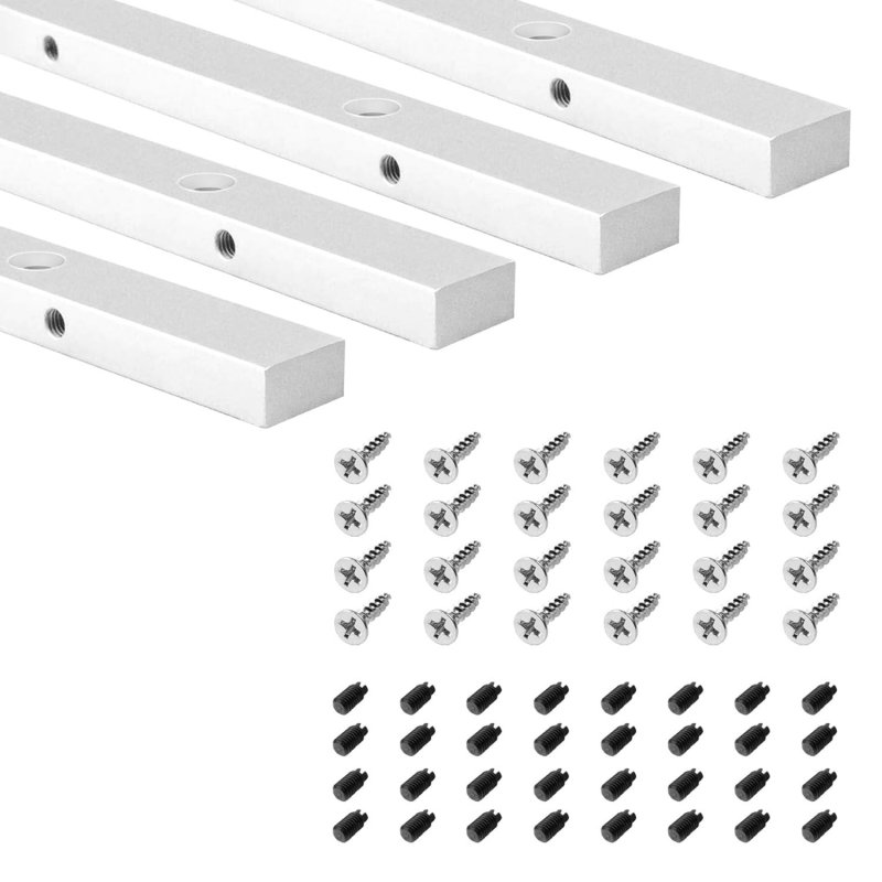 Powertec 71519-p4 Miter Bar For Any Standard 3 4 X 8 Slot Crosscut Sled Table Saw Router Band 4 Pk