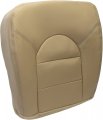 Kuafu Seat Bottom Cover Compatible With 1999-2000 Ford F250 F350 F450 F550 Lariat Power Stroke Turbo Artificial Leather Front