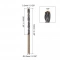 Uxcell 12pcs Jobber Drill Bits 3 2mm Black Nitride Gold Titanium Coated 4341 High Speed Steel Hss 135 Degree Split Point Twist