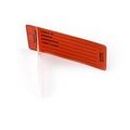Hellermanntyton Self-laminating Tag Adhesive Generic Write-on Blank Lines Color Orange Material Polyvinylchloride Pvc 