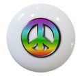 Carolina Hardware And Decor 1575 Peace Sign Ceramic Cabinet Drawer Knob 