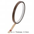 Uxcell 8mm Ptfe Coated Fabric Tape Brown High Temperature For Vacuum Hand And Impulse Sealers Adhesive 10m 32 8ft
