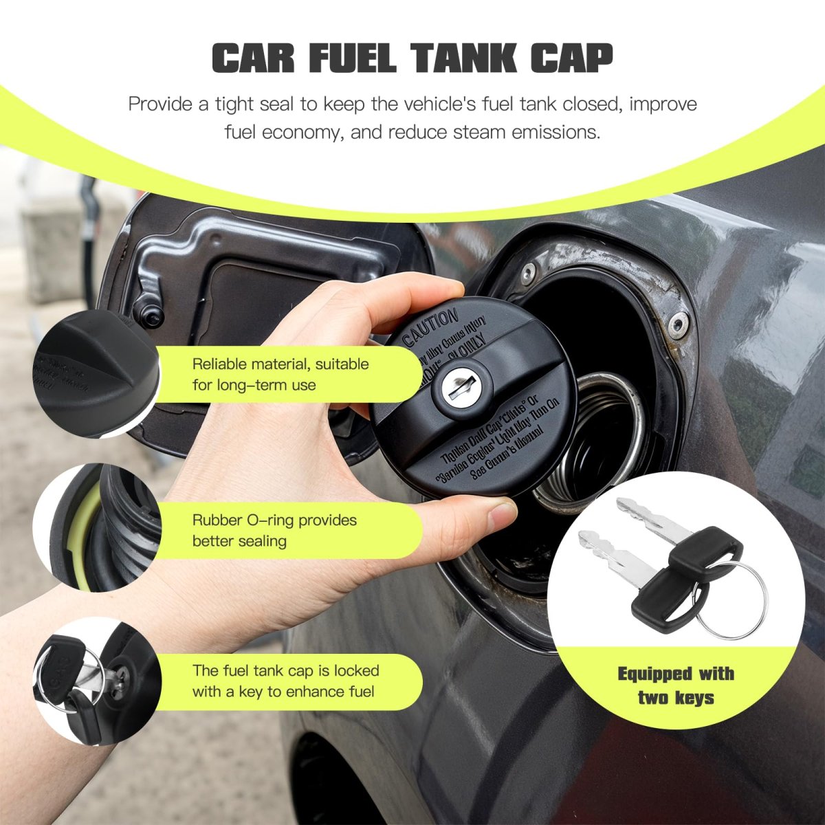 Fuel Tank Cap Replace 1h0201553 52127864ab 52100465aa F67z9030da E3tz9030c Ford Explorer 91-95 For E-150 Econoline 80-96