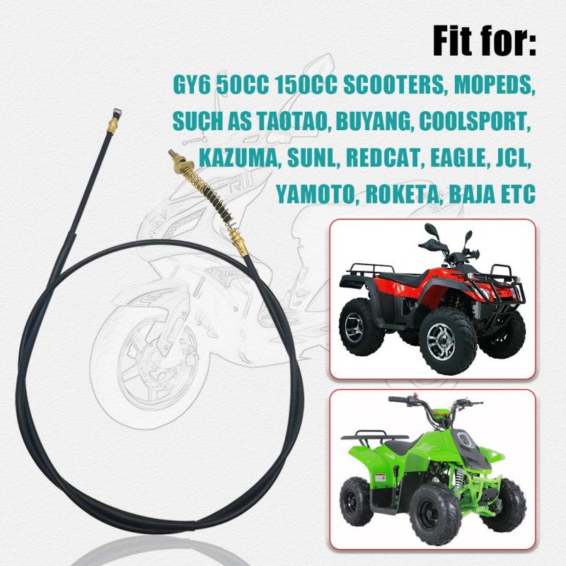 77 5 In Rear Brake Cable For Gy6 50cc 150cc Scooter Moped Roketa Taotao Sunl Buyang Coolsport Kazuma Redcat Eagle Jcl Yamoto