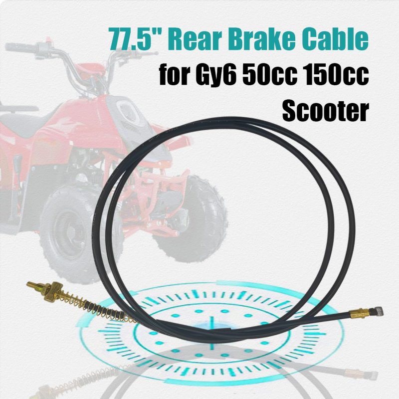 77 5 In Rear Brake Cable For Gy6 50cc 150cc Scooter Moped Roketa Taotao Sunl Buyang Coolsport Kazuma Redcat Eagle Jcl Yamoto