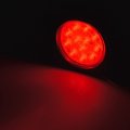 Astra Depot 2x Amber 6-led Warning Emergency Beacon Flashing Strobe Light Bar Mounting Brackets And 2pcs Red 4 Round 12-led