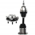 Ocpty New Premium Front Wheel Hub Bearings C V Axle Shaft Assembly Kit Driver And Passenger Side Compatible Ford Expedition For