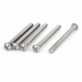M8x80mm 304 Stainless Steel Button Head Torx Security Machine Screws 5pcs 