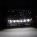 Spec-d Tuning 2lh-dak97-rs Dodge Dakota Durango Crystal Chrome Headlights W Led Drl Lamp