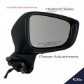 Spieg Passenger Side Mirror Replacement For Mazda 3 2017-2018 Heated Turn Signal Light Paint To Match 6 Pin Right