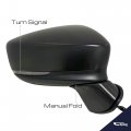 Spieg Passenger Side Mirror Replacement For Mazda 3 2017-2018 Heated Turn Signal Light Paint To Match 6 Pin Right