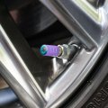 Lionfish Valve Stem Caps For Tire Rim Wheel Aluminum Purple