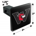 Wesleyan University Secondary Logo Tow Trailer Hitch Cover Plug Insert 1 4 Inch 25