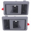 Fit For 1989-1992 Geo Prizm 2pcs Interior Front Rear Door Handles Grey 