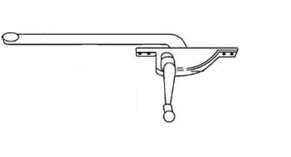Stb Casement Window Operator Right Hand Face Mount Bronze 9 In Long Arm Handle Included