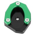Motorcycle Kickstand Pad Aluminium Alloy Extended Side Stand Plate Set Ksp106 Fit For Z650 Z900 Green