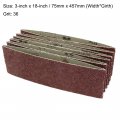 Uxcell 3-inch X 18-inch Aluminum Oxide Sanding Belt 36 Grits Sandpaper Lapped Joint For Sander 6pcs