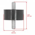 Caltric Top And Rear Engine Mount Isolators Compatible With Polaris Ranger 500 Efi 2x4 4x4 2004-2013