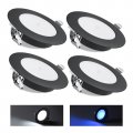 Acegoo Rv Boat Led Puck Light 12v Recessed Ceiling Under Cabinet Down With Press Dimmer Dimmable White Blue Nightlight 3-1 4a 