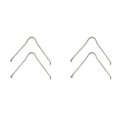 Rear Disc Brake Hardware Set For Genesis G70 2019 2020 2021 2022 Dot Certified Replacement Parts Black Standard Style 