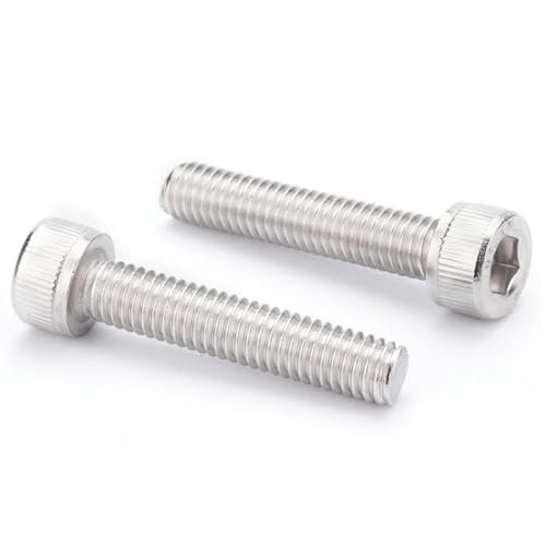 M4 Socket Head Cap Screws 50 Pieces 0 7x35mm 304 Stainless Steel Machine Bolts Full Thread Allen Drive Bright Finish
