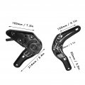 Seat Adjuster Lever Handle 30 To 180 Degree Adjustable Back Recliner Release Replace For Rv Excavator Truck