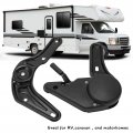 Seat Adjuster Lever Handle 30 To 180 Degree Adjustable Back Recliner Release Replace For Rv Excavator Truck
