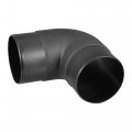 X Autohaux 60mm Car Air Diesel Heater Duct Warm Ducting Pipe Elbow Outlet Connector Black