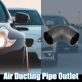 X Autohaux 60mm Car Air Diesel Heater Duct Warm Ducting Pipe Elbow Outlet Connector Black