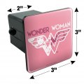 Wonder Woman 80th Pink Logo Tow Trailer Hitch Cover Plug Insert