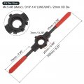 Uxcell Die Stock Handle Wrench For Metric M4 5-m6 Metric 3 16 -1 4 Unc Unf 20mm Od Rounds X 7mm Threading Die Holder With