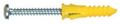 Hillman Fasteners 41821 25 Pack 8-10-12 Ribbed Plastic Anchors With Screws Of 5 