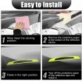 X Autohaux 4pcs 3d Reflective Stripe Stickers High Intensity Night Visibility Decal Universal For Car Fender Bumper Hood