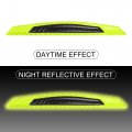 X Autohaux 4pcs 3d Reflective Stripe Stickers High Intensity Night Visibility Decal Universal For Car Fender Bumper Hood