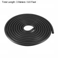 Uxcell Foam Rubber Seal Weather Strip 8mm Diameter 3 Meters Long Black