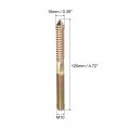 Uxcell M10x120mm Hanger Bolts 24pcs Double Head Thread Dowel Screws For Wood Furniture Connecting