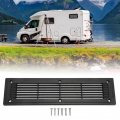 Air Vent Cover 11 8 X 3 15 Inch Black Plastic Louver Return Grill Ceilingilation Hvac Vent For Rv Bus Trailer Kitchen Cabinet