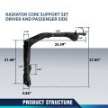 Radiator Core Support Set Driver And Passenger Side For Toyota Rav4 2019 2023 Part Number 5320242900 5320342900 To1225495