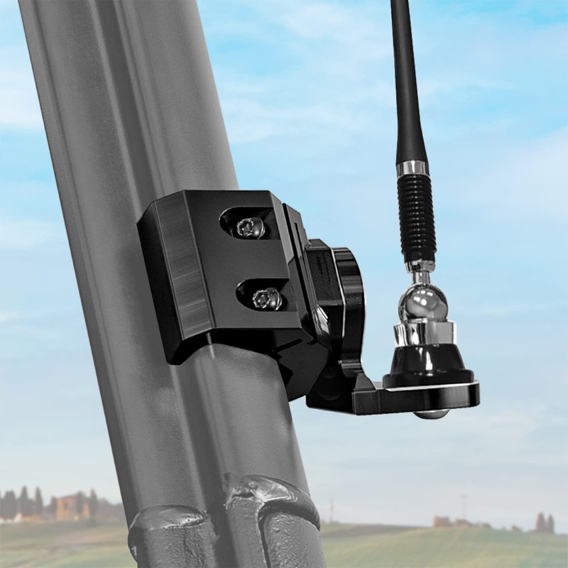 1-pack Utv Whip Mount Cnc-machined For Pro-fit Cage Polaris General Ranger Can-am Defender Commander Maverick Sport Trail 360a