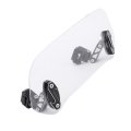 Keenso Windshield Extension Adjustable Transparent Wind Deflector Spoiler With Better Comfort And Stability Replacement For