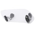 Keenso Windshield Extension Adjustable Transparent Wind Deflector Spoiler With Better Comfort And Stability Replacement For