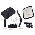 Pair Quick Release Rectangular Side Rearview Mirrors Black For Jeep Wrangler Tj Jk 1997 2017 Front Left And Right Convex Glass